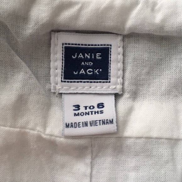 Janie and Jack plaid overalls romper 3 - 6 months - Picture 6 of 8